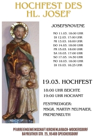 Plakat Josefstag